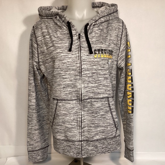 NFL Pittsburgh Steelers Hoodie Womens size large full zip hoodie - Picture 1 of 9